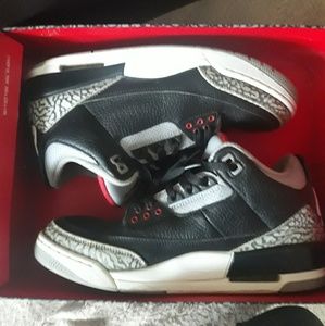 Black cement jordan 3s